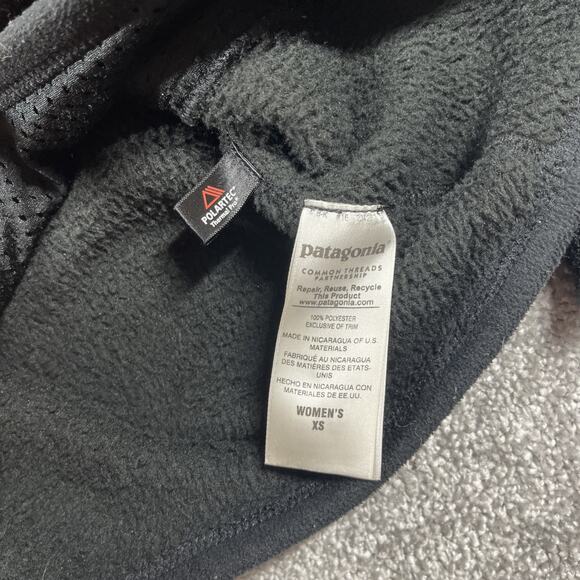 Patagonia Re Tool Snap T Pullover Womens Extra Small Polartec Fleece Soft Black - Picture 7 of 14
